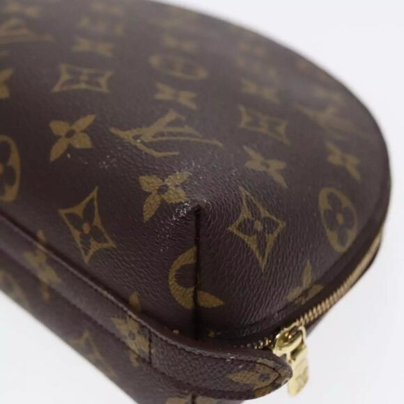 LOUIS VUITTON Monogram Trousse Demi Ronde Cosmetic Pouch M47520 LV Auth 89289 - Picture 4 of 16
